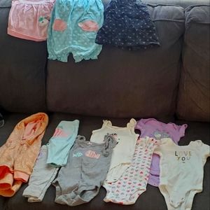 0-3mo Girls Clothing Bundle